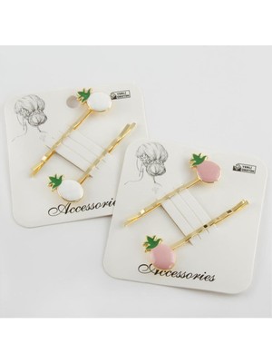 Ayena Moda 2 Adet Ananas Figürlü Tel Toka
