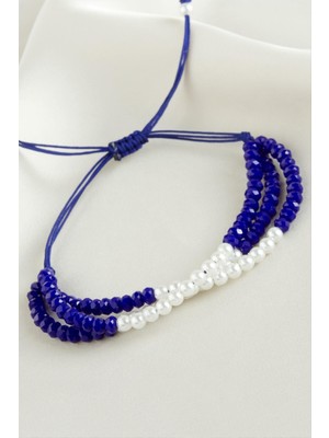 Ayena Moda Incili Üçlü Kristal Bileklik