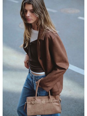 Mavi Suni Süet Kahverengi Blazer 1110831-87736