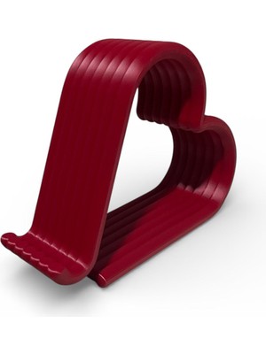 3D Tasarım Kalpli Telefon Standı Kırmızı