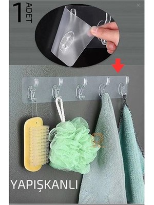 Ayena Moda Hsnet 5 Pinli Yapışkanlı Askı Xenoty Design