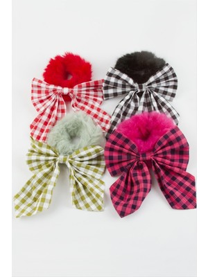 Ayena Moda Kare Desenli Fiyong Renkli Simit Toka