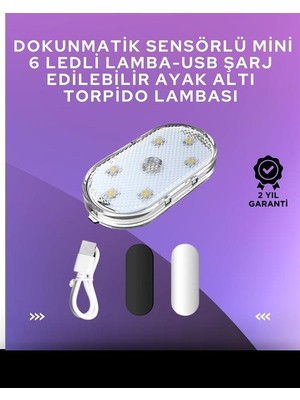 Ayena Moda USB Şarjlı 3 Saat Kesintisiz Çalışan Araba Atmosfer Işıkları