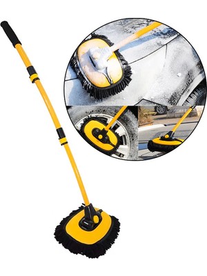 Ayena Moda Ezere LS-426 Teleskopik Araç Temizleme Fırçası Oto Yıkama PASPASI-(5775)