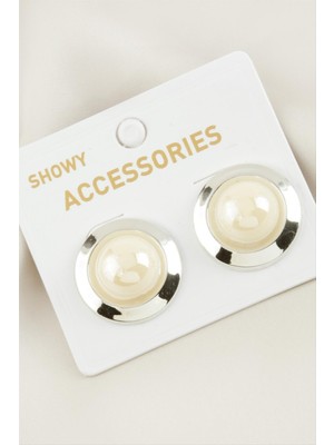 Ayena Moda Yuvarlak Yeni Sezon Inci Küpe