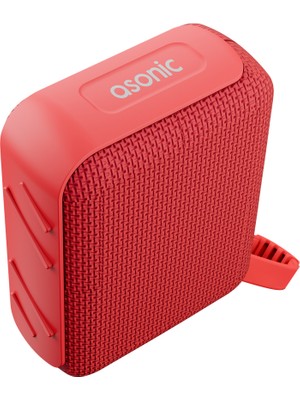 Ayena Moda Asonıc As-03 Kırmızı 5W Bt/usb/tf/tws 1200MAH Batarya Bluetooth V5.3 Kablosuz Taşınabilir SPEAKER(1923)