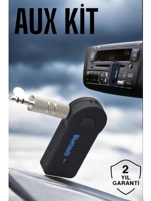 Ayena Moda Tüm Araçlara Uyumlu Aux Car Bluetooth Kablosuz Araç Bağlantı Kiti