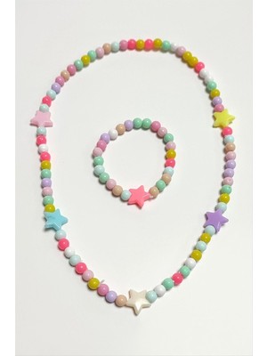 Ayena Moda Yıldız Boncuk Çocuk Set Kolye