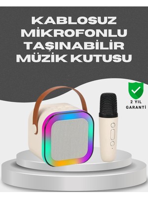 Ayena Moda Kablosuz Karaoke Mikrofon Hoparlör Seti Güçlü Ses Çıkışı
