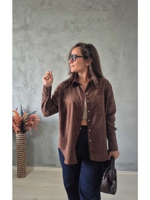 Filiz Yılmaz Butik Suet Gömlek
