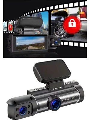 Ayena Moda Çift Kameralı Araç Kamerası Ön ve Arka Kameralı