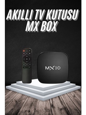 Ayena Moda Akıllı Tv Kutusu Mx Box Android 7.1 Tv Kutusu 2.4g Wifi