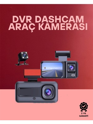 Ayena Moda G-Sensör Hareket Algılama ve Döngüsel Kayıt Özellikli 3'lü Kamera Güvenlik Sistemi