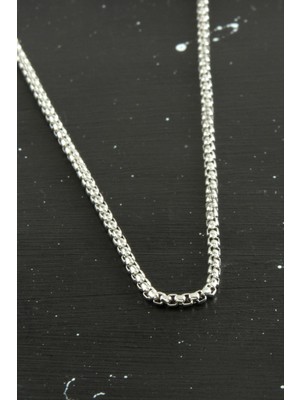 Ayena Moda Kalın Zincir Çelik Kolye 45 cm