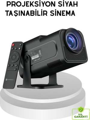 Ayena Moda HDMI USB Girişli Akıllı Projeksiyon Cihazı Taşınabilir Düşük Tüketimli