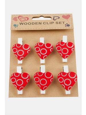 Ayena Moda 6 Adet Kalp Süs Mandal