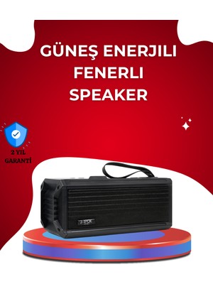 Ayena Moda J-Ipox P520 Solar Enerjili Bluetooth Hoparlör Fm Radyolu 8W Ses