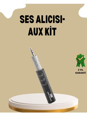 Ayena Moda Mini Bluetooth Ses Adaptörü – Hoparlör Araç Radyosu ve Kulaklık Için