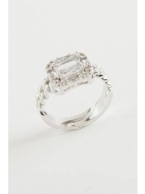 Ayena Moda Baget Zirkon Taşlı Yüzük