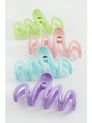 Ayena Moda Zikzak Renkli Mandal Toka 12 cm