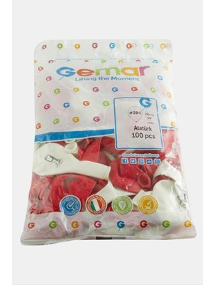 Ayena Moda Mustafa Kemal Atatürk Balon 100 Adet