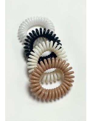 Ayena Moda 100 Adet Renkli Makarna Lastik Toka 3,5 cm