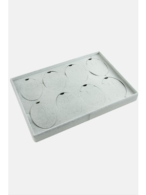 Ayena Moda 8 Adet Anfora Kumaş Yatay Ayaklı Kolye Standı