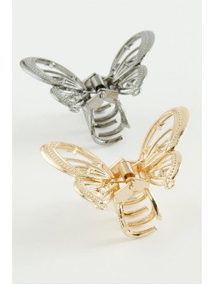 Ayena Moda Kelebek Metal Mandal Toka 4 cm