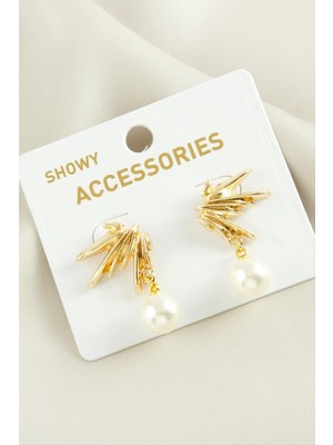 Ayena Moda Yıldız Trend Inci Küpe