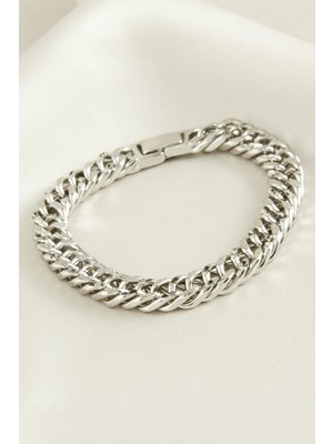 Ayena Moda Xuping Simli Zincir Lüks Çelik Bileklik