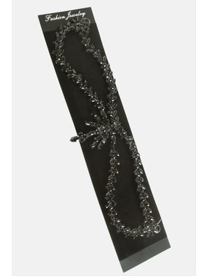 Ayena Moda Çiçek Kristal Taşlı Alınlık