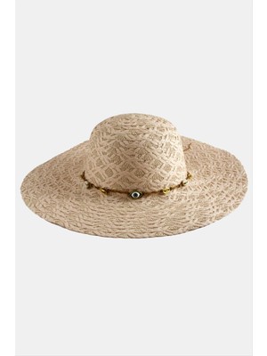 Ayena Moda Göz Örme Zincir Hasır Şapka