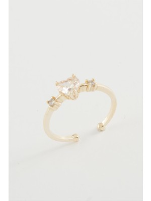 Ayena Moda Kalp Zirkon Taşlı Yüzük