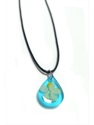 Ayena Moda Kartopu Çiçeği Damla Epoksi Kolye