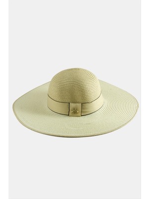 Ayena Moda Şeritli Hasır Şapka