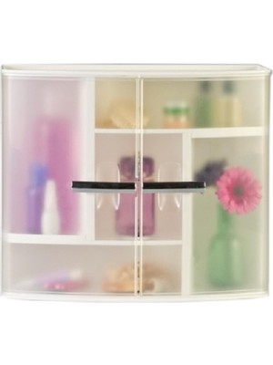 M-09416 Şeffaf Naturel Banyo Ecza Dolabı