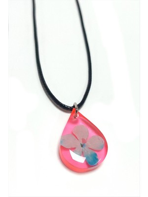 Ayena Moda Kartopu Çiçeği Damla Epoksi Kolye