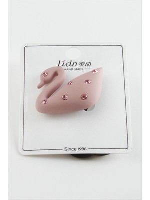 Ayena Moda Kuğu Taşlı Lastikli Toka