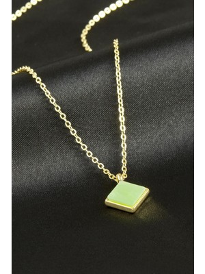 Ayena Moda Kare Polyester Kolye