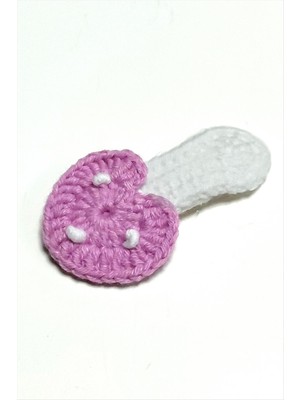 Ayena Moda El Yapımı Mantar Işlemeli Örgülü Çıtçıtlı Toka