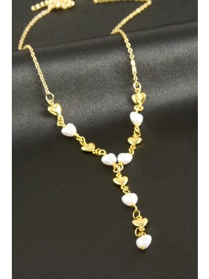 Ayena Moda Kalp Inci Y Kolye