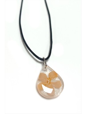 Ayena Moda Kartopu Çiçeği Damla Epoksi Kolye