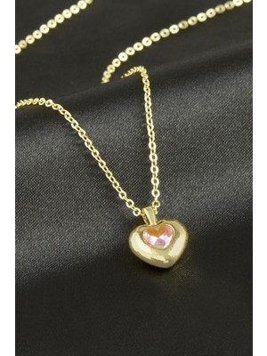 Ayena Moda Kalp Taşlı Kolye