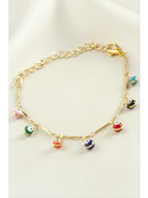 Ayena Moda Top Nazar Boncuk Mineli Bileklik