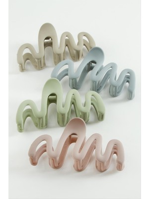 Ayena Moda Zikzak Renkli Mandal Toka 10CM