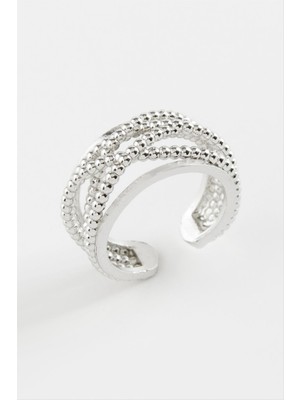 Ayena Moda Noktalı Metal Yüzük