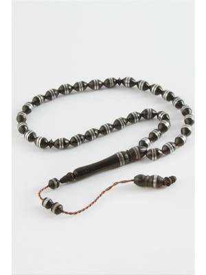 Ayena Moda Arpa Kesim Işlemeli Kuka Tesbih 8*10 mm