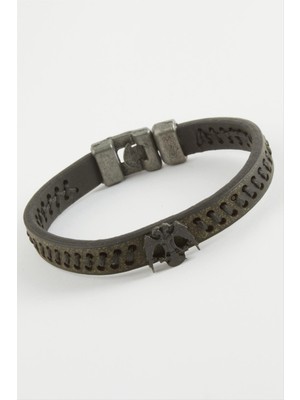 Ayena Moda Çift Başlı Kartal Kaliteli Suni Deri Bileklik