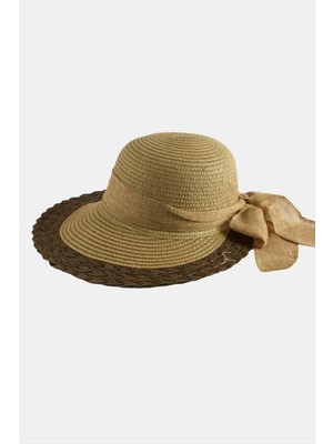 Ayena Moda Fiyonglu Hasır Şapka