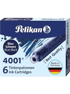 TP6X Dolma Kalem Kartuşu Mavi Siyah TP6XMS